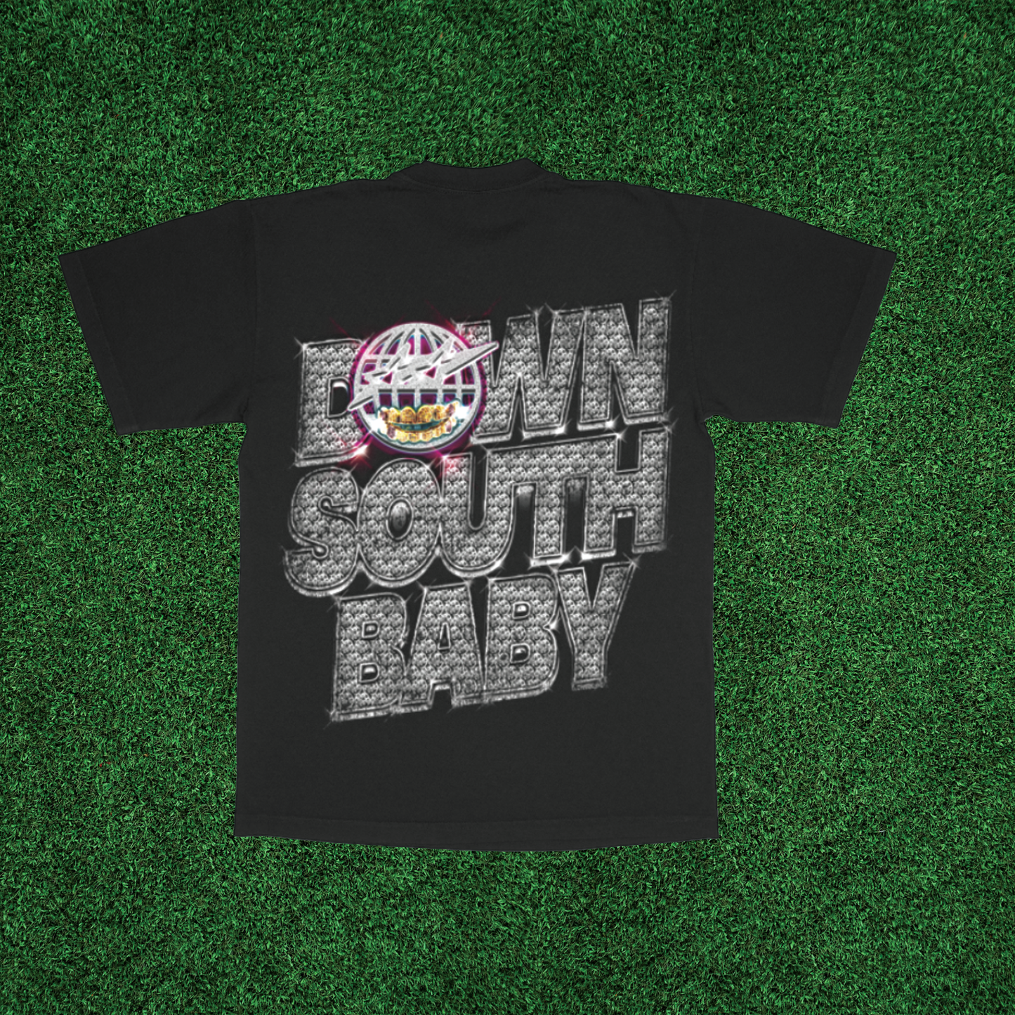 DOWN SOUTH BABY - VINTAGE BLACK TEE