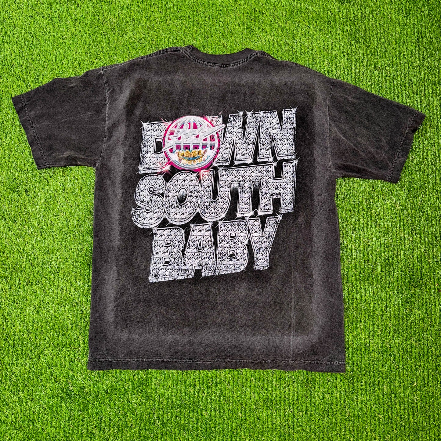 DOWN SOUTH BABY - VINTAGE BLACK TEE