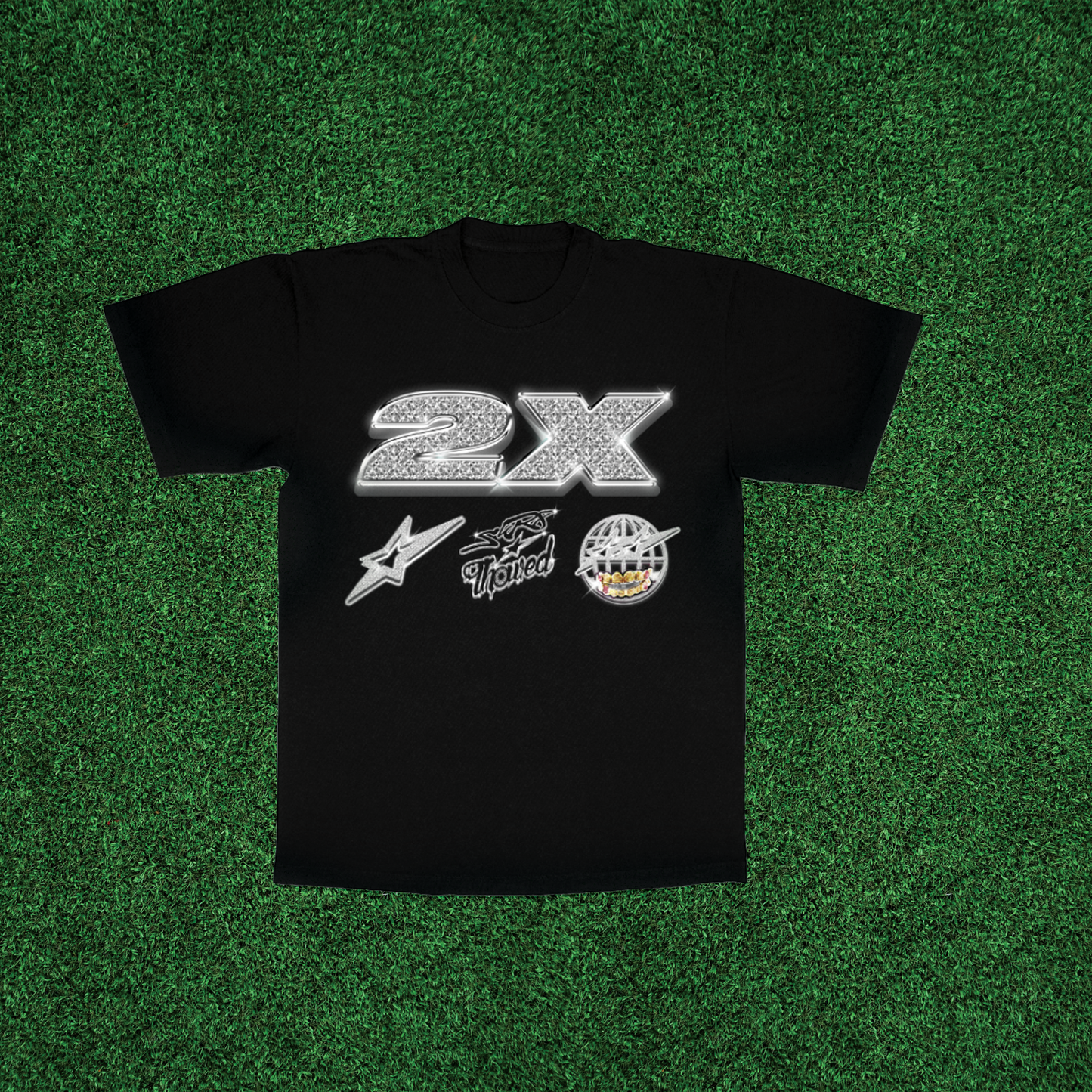 TOO THOWED RED - BLACK SHIRT