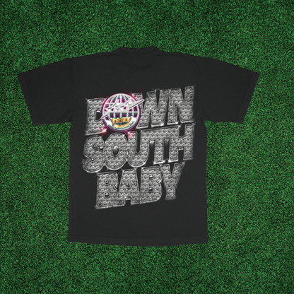 DOWN SOUTH BABY - VINTAGE BLACK TEE