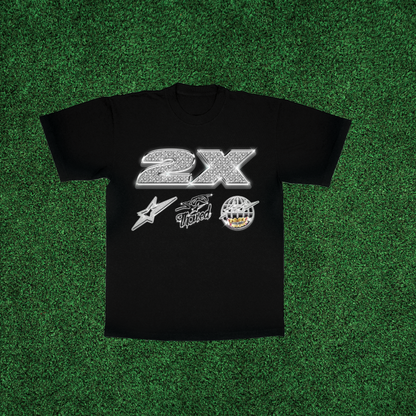 TOO THOWED RED - BLACK SHIRT