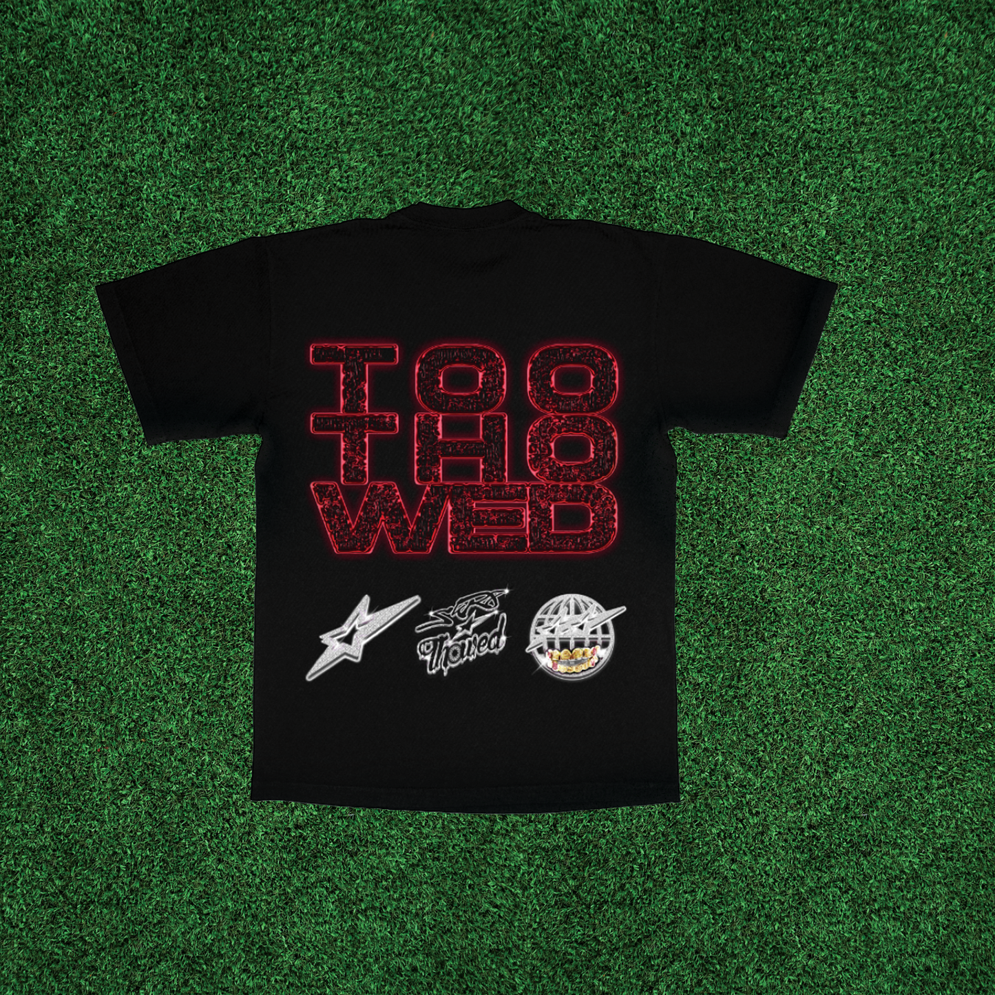 TOO THOWED RED - BLACK SHIRT